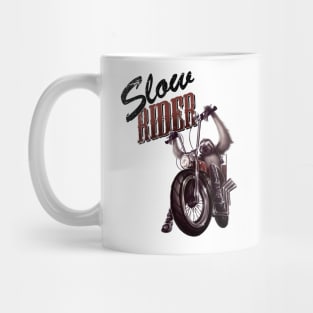 Slow Rider - Funny Sloth Biker Design Mug